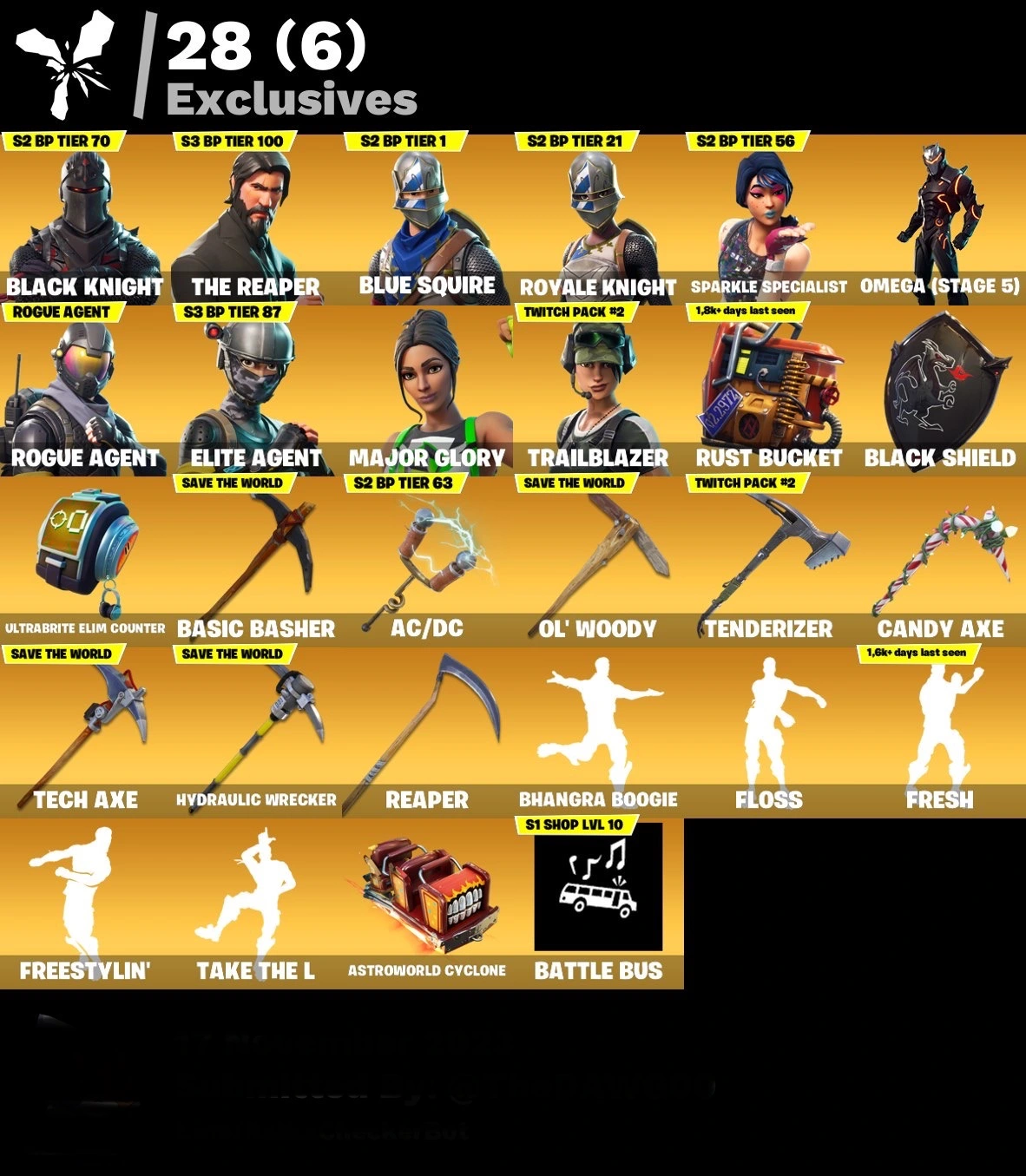 fortnite-account-black-knight-s3-battel-pass-fresh-240-skins Image