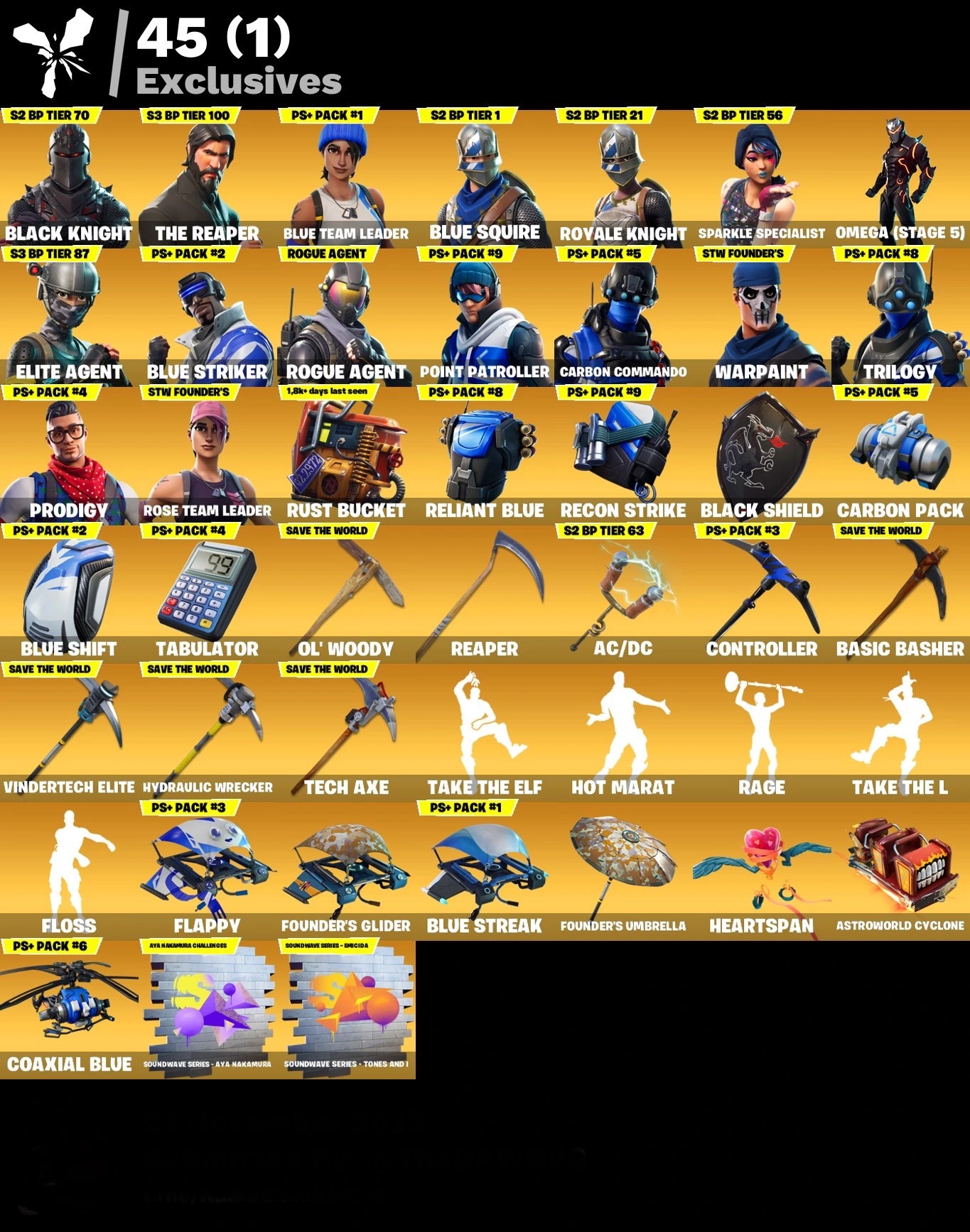 fortnite-account-black-knight-s3-battel-pass-mako-178-skins Image