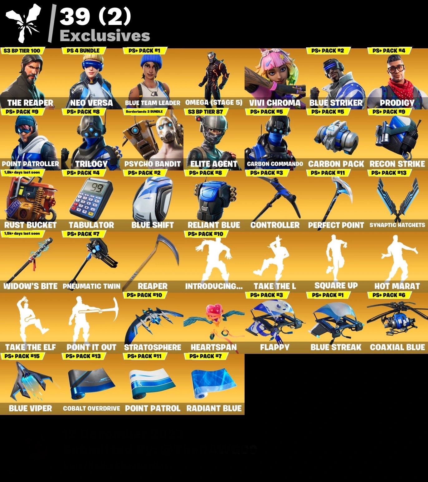 fortnite-account-sensenmann-neo-nersa-psycho-bandit-widows-bite-131-Skins Image