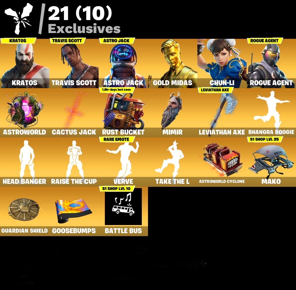 fortnite-account-travis-scott-kratos-leviathan-axe-battel-bus-banner-mako-135-skins Image