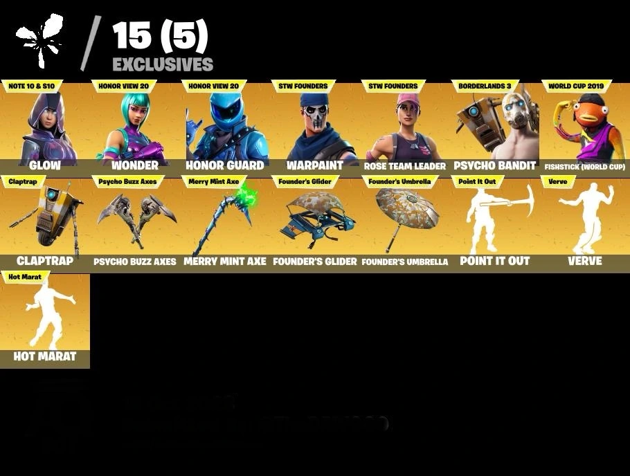 fortnite-account-wonder-honor-guard-psychobandit-minty-spitzhacke-154-skins Image