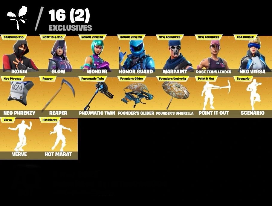 fortnite-account-wonder-ikonik-honor-guard-glow-120-skins Image